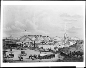 Drawing of Fort Yuma on the Colorado River in California, ca.1850