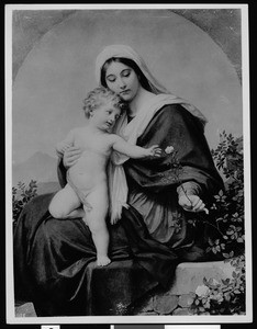 The painting "Madonna of the Rose" by Grassi (Grasse?)