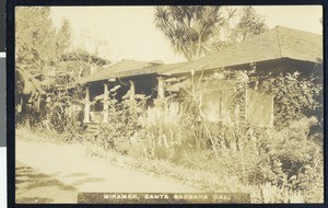 Exterior view of the Miramar Hotel in Santa Barbara, ca.1930