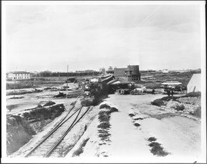 Raymond Street Station along the Santa Fe Railroad, Los Angeles, ca.1886