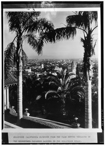 A view of Hollywood from Bernheimer Estate, copied May, 1930