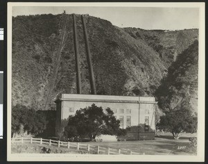 Power House No.2 as it looked before the St. Francis Dam disaster of March 12, 1928, ca.1926