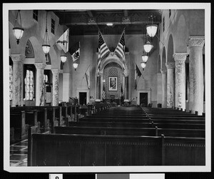 Los Angeles City Hall chamber interior view