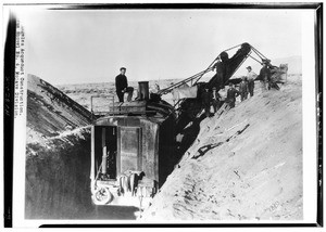 Steam shovel Number Four of the Mojave Division on Los Angeles Aqueduct construction