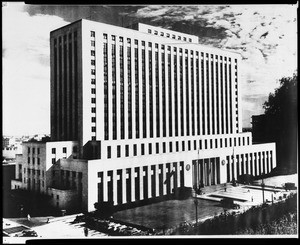 Exterior view of the Los Angeles Federal Building and Post Office, ca.1950