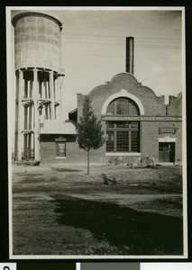 Front view of the Anaheim Municipal Light and Power Building, ca.1907