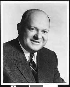 Portrait of Joe Bookman, Marshal of Municipal Courts in Los Angeles County, 1957