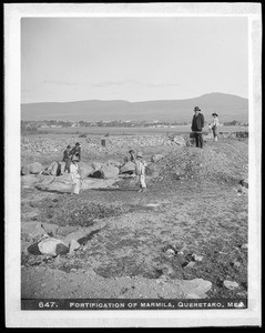 Mounds of the fortifications of Marmila, Queretaro, Mexico, ca.1905-1910