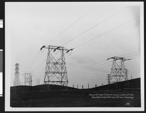 Southern California Edison transmission lines, March 4, 1923