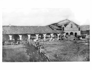 Exterior view of the Mission San Antonio de Padua, ca.1876