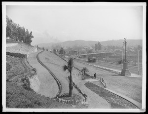 North Broadway entrance to Elysian Park, ca.1900