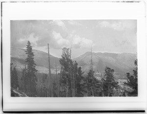 Panoramic view from the summit of Pike's Peak, near Colorado Springs, Colorado, ca.1890-1930