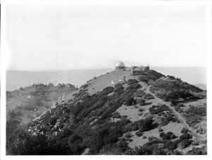 Exterior view of Lick Observatory on Mount Hamilton, California, ca.1904-1909