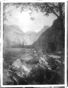 North Dome and Half Dome in Yosemite National Park, ca.1900