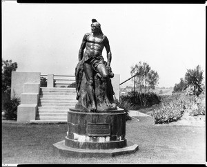 "The Indian", a statue by Putnam on Presidio Hill in San Diego, ca.1880