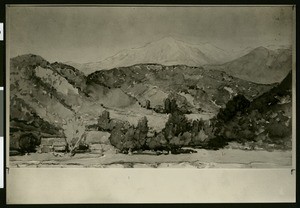 Sketch of Mount San Jacinto, ca.1920