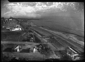 Birdseye view of Santa Monica Canyon looking south, ca.1910