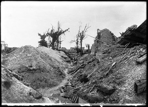 English trench near Ypres, Belgium, ca.1915