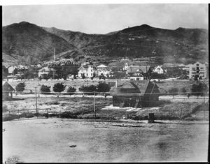 View of Hollywood looking north from Hollywood High School, 1908