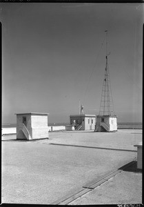 Exterior view of the Marine Exchange, showing rooftop, July 1938