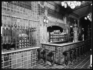 The Chocolate Shop, showing a long lunch counter, 1914