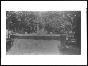 Fountain at Camulos Ranch, Ramona's home, 1885-1890