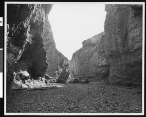 Natural bridge landscape 6 miles south of Fernace Creek in Death Valley, ca.1900-1950