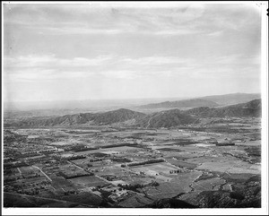 Panoramic view of Pasadena, Altadena and Echo Mountain in Altadena, California