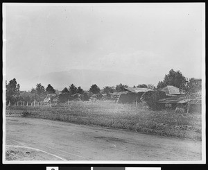 Ruins of the Mission Chapel at the Mission San Fernando Rey de Espana mission, ca.1900