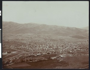 Panoramic view of Yreka in Siskiyou County, California