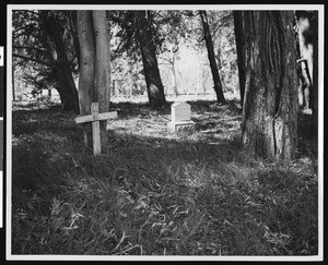 View of Marysville cemetery, Yuba County, ca.1930