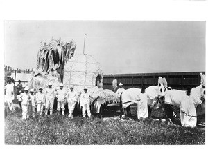 Alaskan Float for Los Angeles' La Fiesta Parade, ca.1894