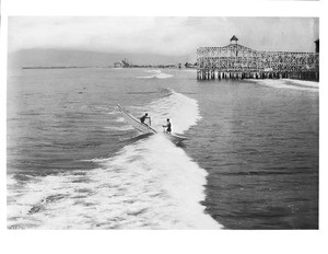 Long Beach looking toward San Pedro and Sea Side Park, ca.1920