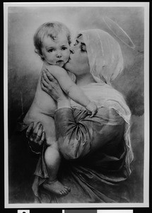 Painting by C. Frosche depicting the Madonna and child