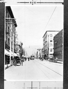 View of Fair Oaks Avenue looking north from Colorado Boulevard, Pasadena, ca.1910