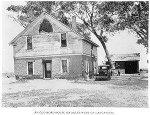 Exterior view of an Old Roadhouse stage station in Antelope Valley