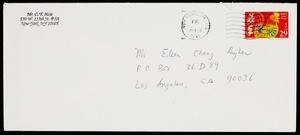 Letter from C.T. Hsia to Eileen Chang, 1993