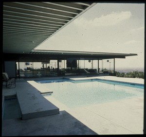 Stahl residence, pool, Los Angeles, 1960?