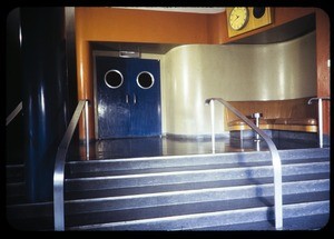 CBS steps & Studio C entrance (detail), Hollywood, Calif., 1938