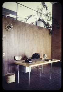 Beckett office & studio, Los Angeles, Calif., 1950