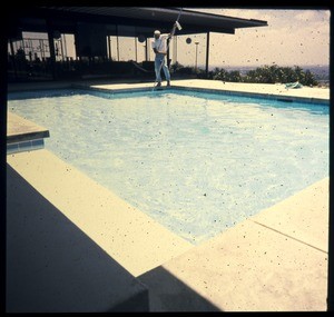 Stahl residence, pool, Los Angeles, 1960?