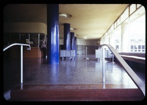 CBS main lobby (looking toward information booth), Hollywood, Calif., 1938