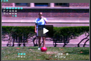 A young female soccer player passing inside the left foot