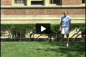 A young female soccer player receiving inside the left foot, then turning