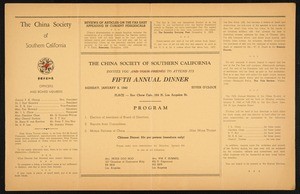 Bulletin of the China Society of Southern California, 1940-1949