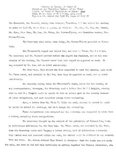 China Society of Southern California. Board Meeting minutes, 1940