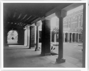 Courtyard, Edward L. Doheny Jr. Memorial Library, ca. 1932