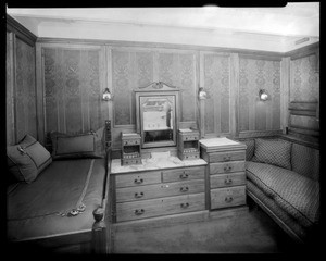 Stateroom, steam yacht Casiana, ca. 1916-1939