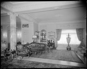 Great hall, Doheny Mansion, Chester Place, Los Angeles, Calif., 1933