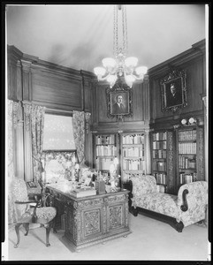 Estelle Doheny's office, Doheny Mansion, Chester Place, Los Angeles, Calif., ca.1933-1936